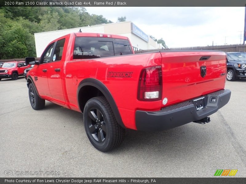 Flame Red / Black 2020 Ram 1500 Classic Warlock Quad Cab 4x4