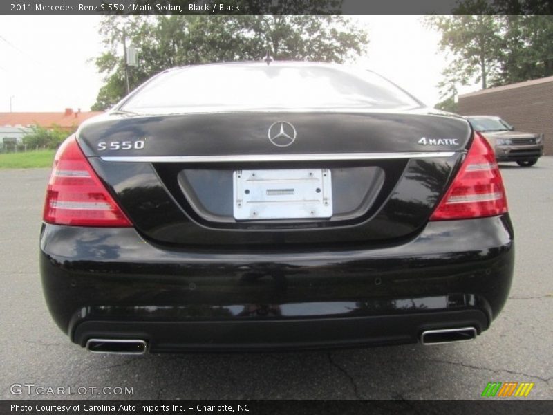 Black / Black 2011 Mercedes-Benz S 550 4Matic Sedan