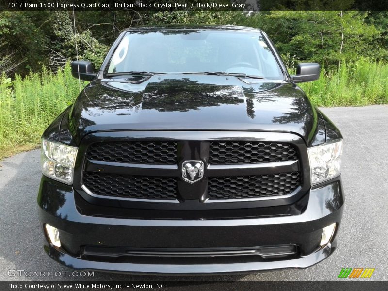 Brilliant Black Crystal Pearl / Black/Diesel Gray 2017 Ram 1500 Express Quad Cab