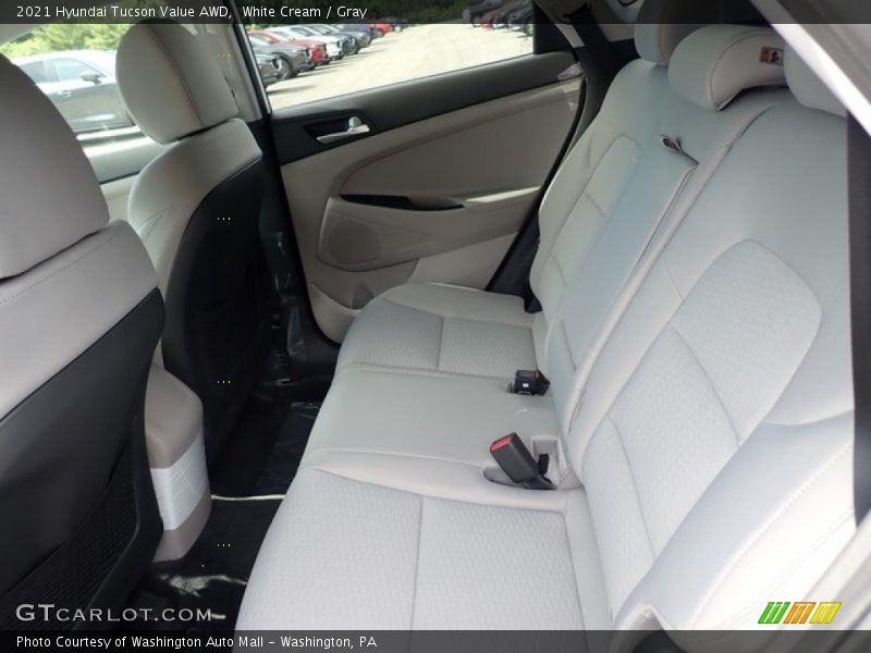 White Cream / Gray 2021 Hyundai Tucson Value AWD