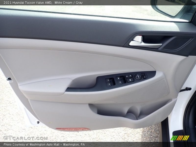 White Cream / Gray 2021 Hyundai Tucson Value AWD