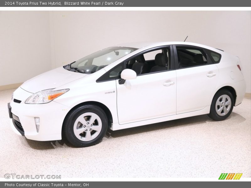 Blizzard White Pearl / Dark Gray 2014 Toyota Prius Two Hybrid