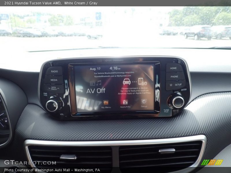 White Cream / Gray 2021 Hyundai Tucson Value AWD
