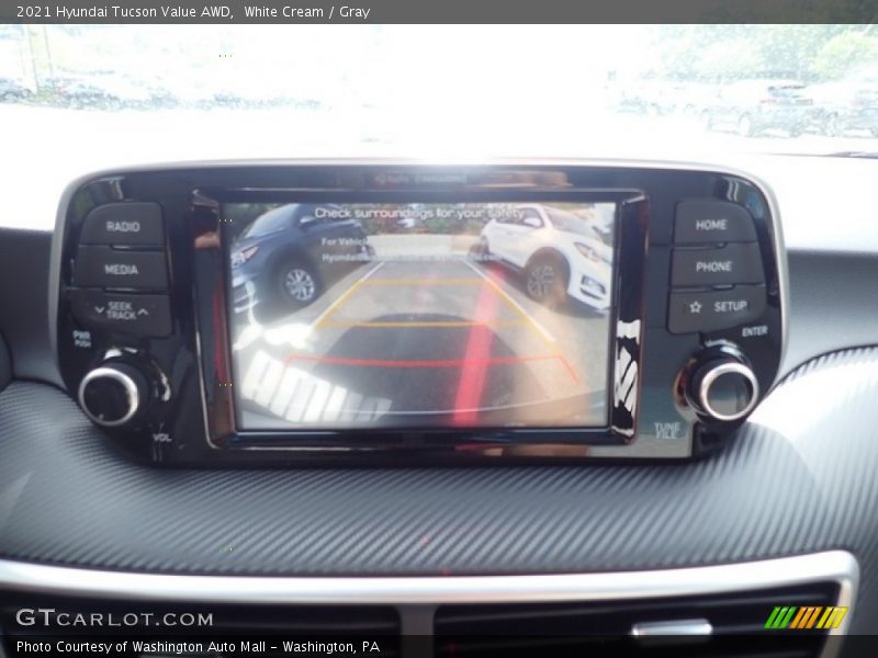 White Cream / Gray 2021 Hyundai Tucson Value AWD