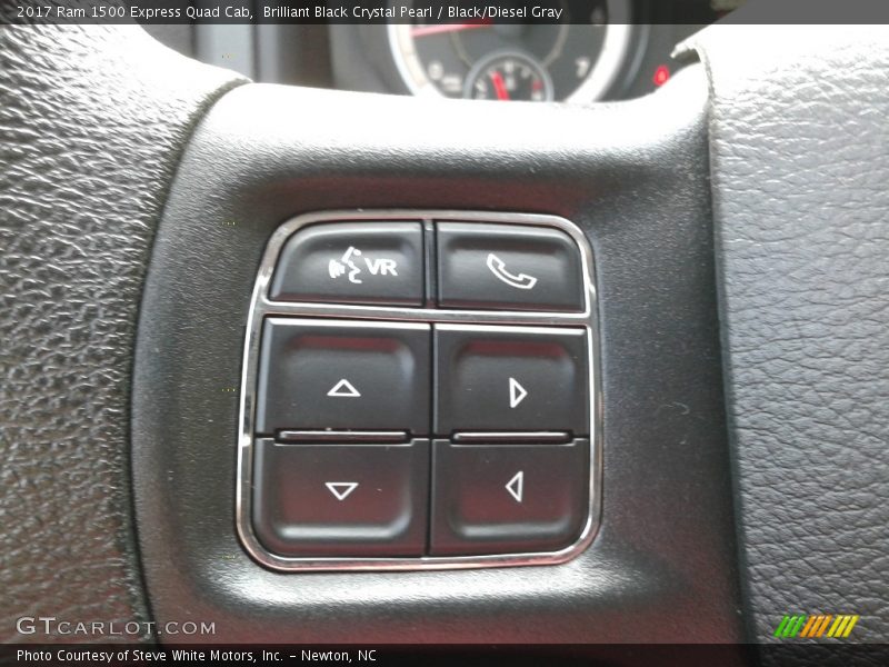 Brilliant Black Crystal Pearl / Black/Diesel Gray 2017 Ram 1500 Express Quad Cab