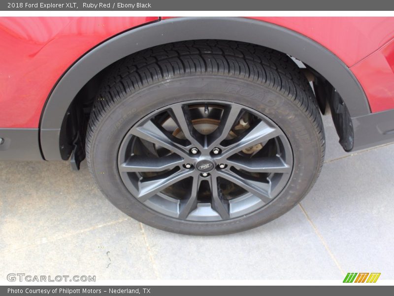 Ruby Red / Ebony Black 2018 Ford Explorer XLT