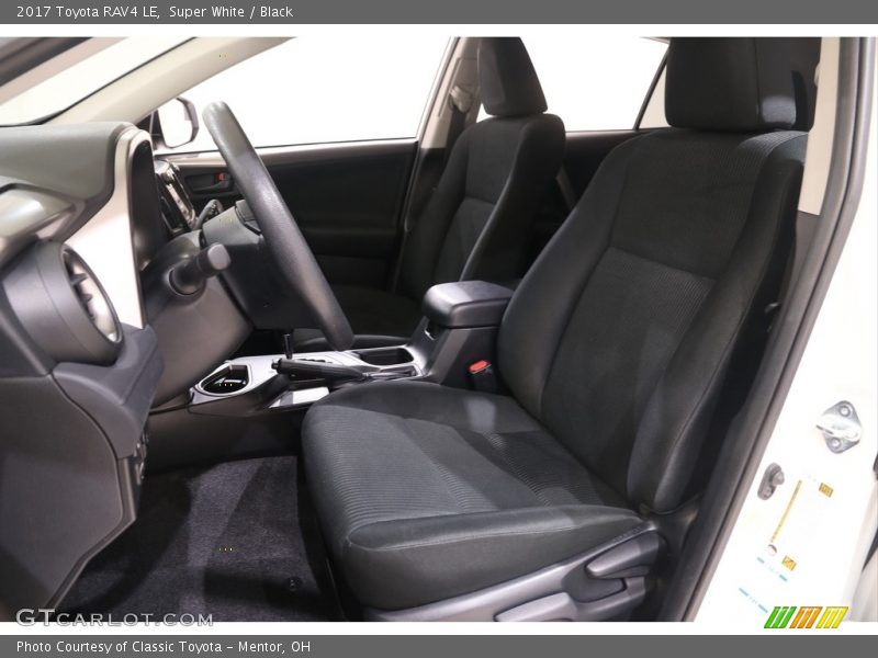 Super White / Black 2017 Toyota RAV4 LE