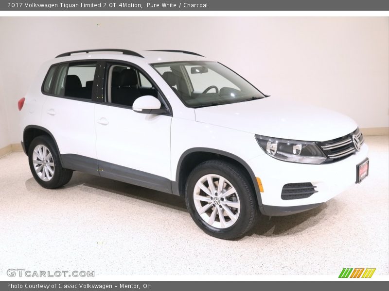 Pure White / Charcoal 2017 Volkswagen Tiguan Limited 2.0T 4Motion