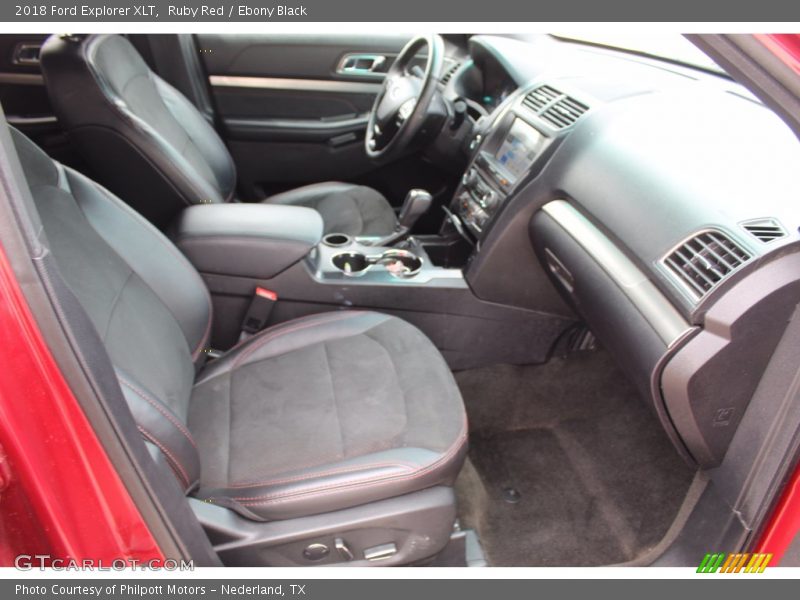 Ruby Red / Ebony Black 2018 Ford Explorer XLT