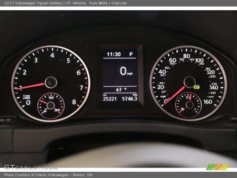 Pure White / Charcoal 2017 Volkswagen Tiguan Limited 2.0T 4Motion