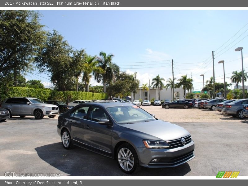 Platinum Gray Metallic / Titan Black 2017 Volkswagen Jetta SEL