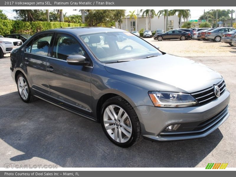 Platinum Gray Metallic / Titan Black 2017 Volkswagen Jetta SEL