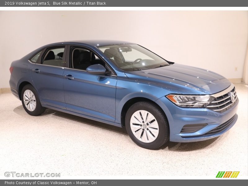 Blue Silk Metallic / Titan Black 2019 Volkswagen Jetta S