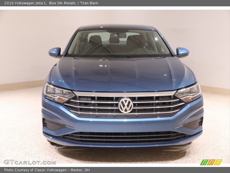Blue Silk Metallic / Titan Black 2019 Volkswagen Jetta S