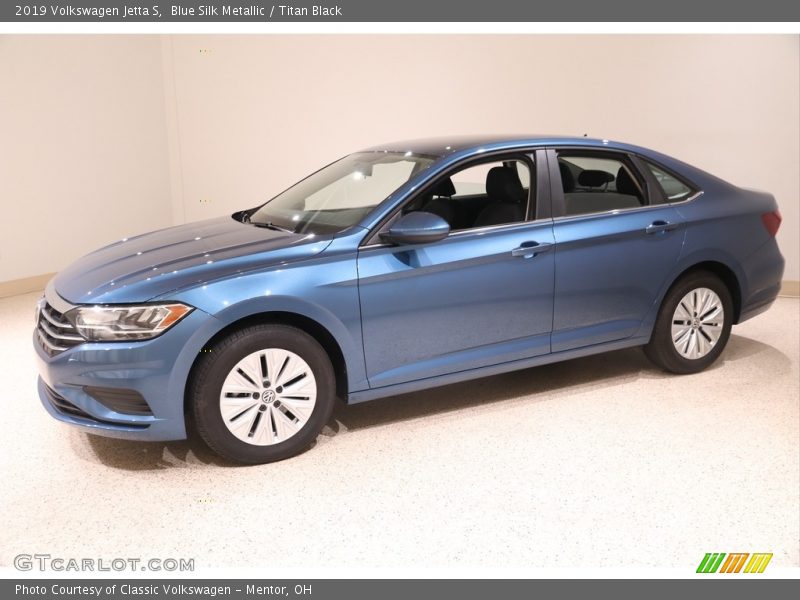 Blue Silk Metallic / Titan Black 2019 Volkswagen Jetta S