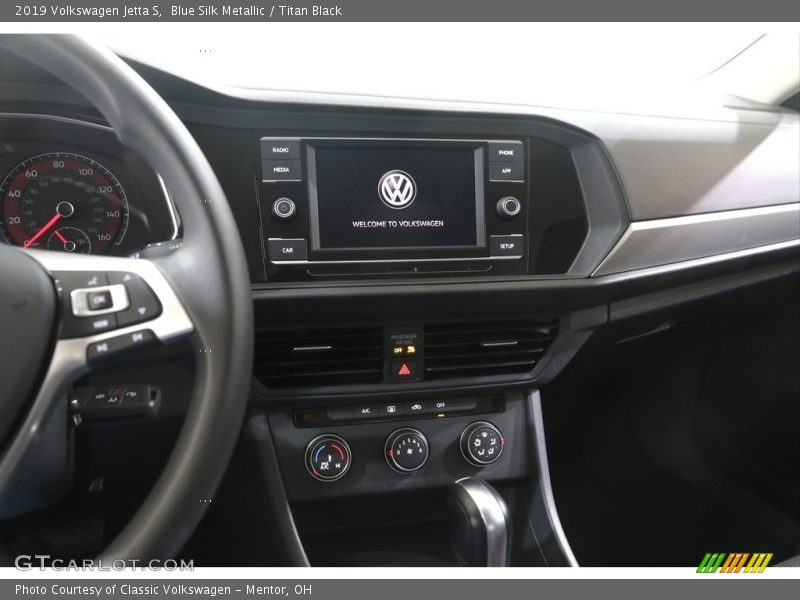 Blue Silk Metallic / Titan Black 2019 Volkswagen Jetta S