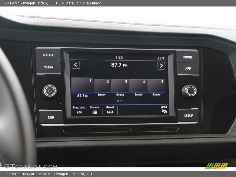 Blue Silk Metallic / Titan Black 2019 Volkswagen Jetta S