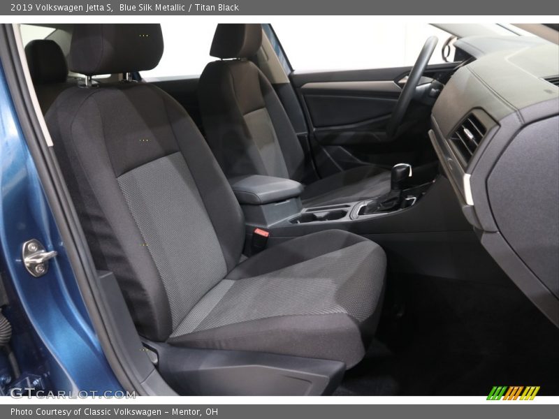Blue Silk Metallic / Titan Black 2019 Volkswagen Jetta S