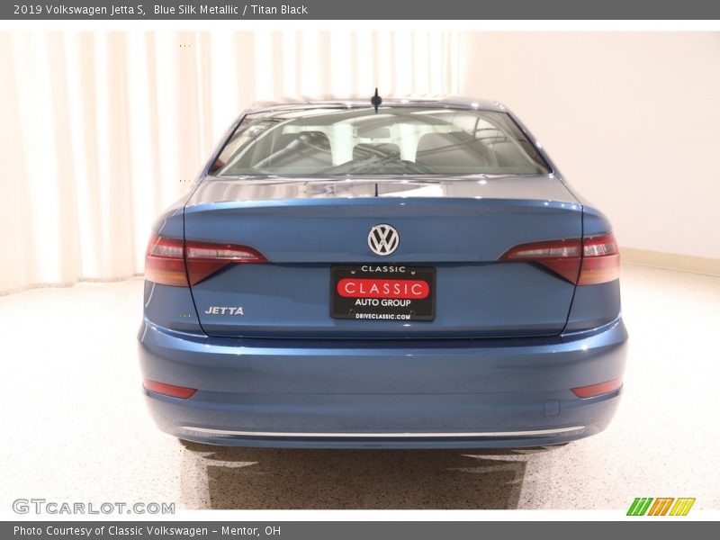 Blue Silk Metallic / Titan Black 2019 Volkswagen Jetta S