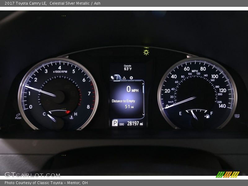 Celestial Silver Metallic / Ash 2017 Toyota Camry LE