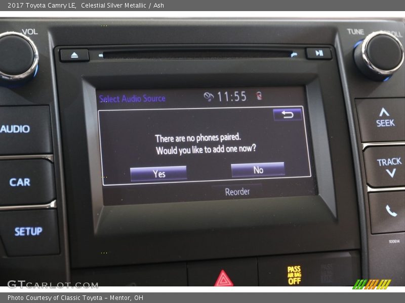 Celestial Silver Metallic / Ash 2017 Toyota Camry LE