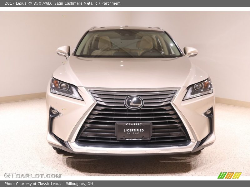Satin Cashmere Metallic / Parchment 2017 Lexus RX 350 AWD