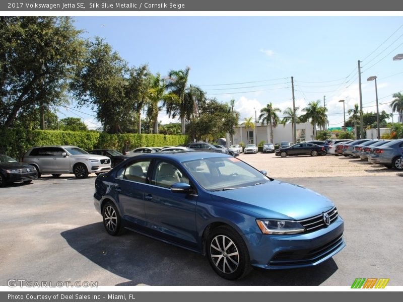 Silk Blue Metallic / Cornsilk Beige 2017 Volkswagen Jetta SE