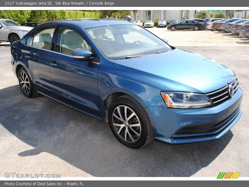 Silk Blue Metallic / Cornsilk Beige 2017 Volkswagen Jetta SE