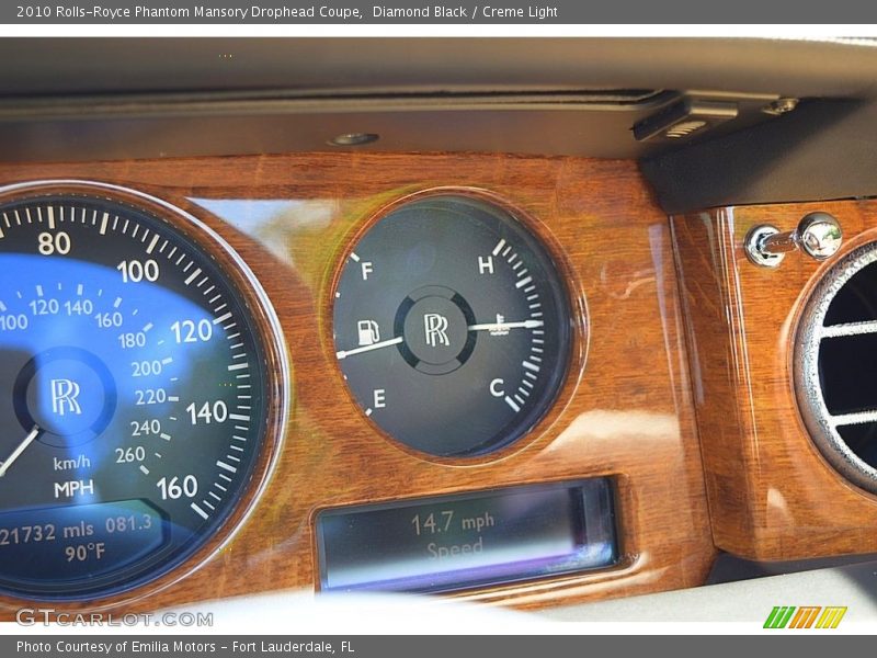  2010 Phantom Mansory Drophead Coupe Mansory Drophead Coupe Gauges