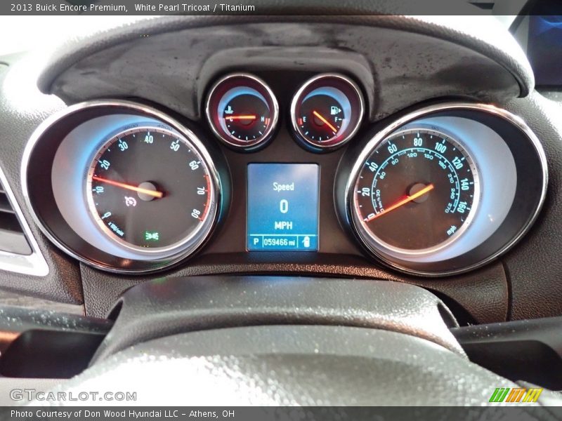 White Pearl Tricoat / Titanium 2013 Buick Encore Premium