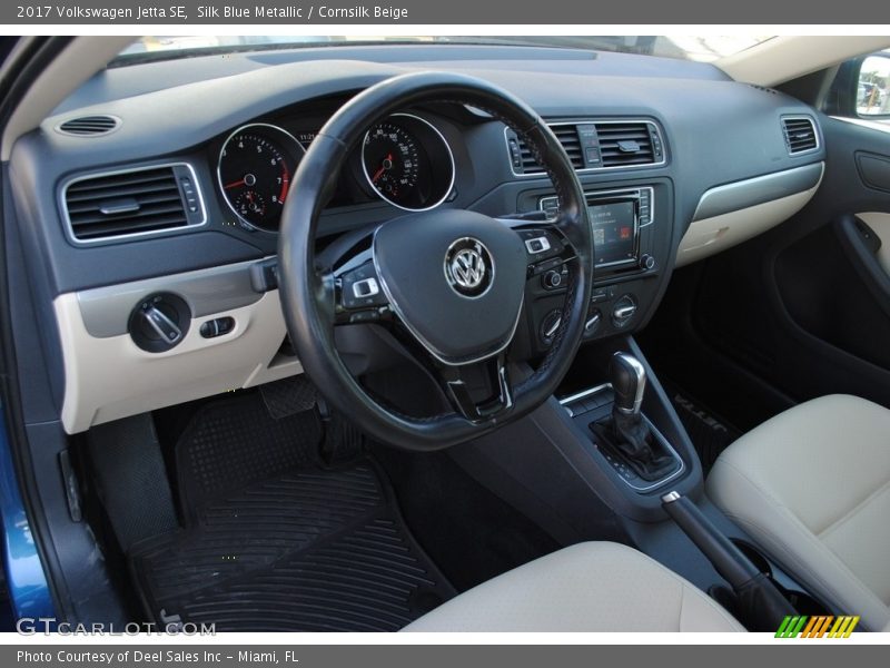 Silk Blue Metallic / Cornsilk Beige 2017 Volkswagen Jetta SE