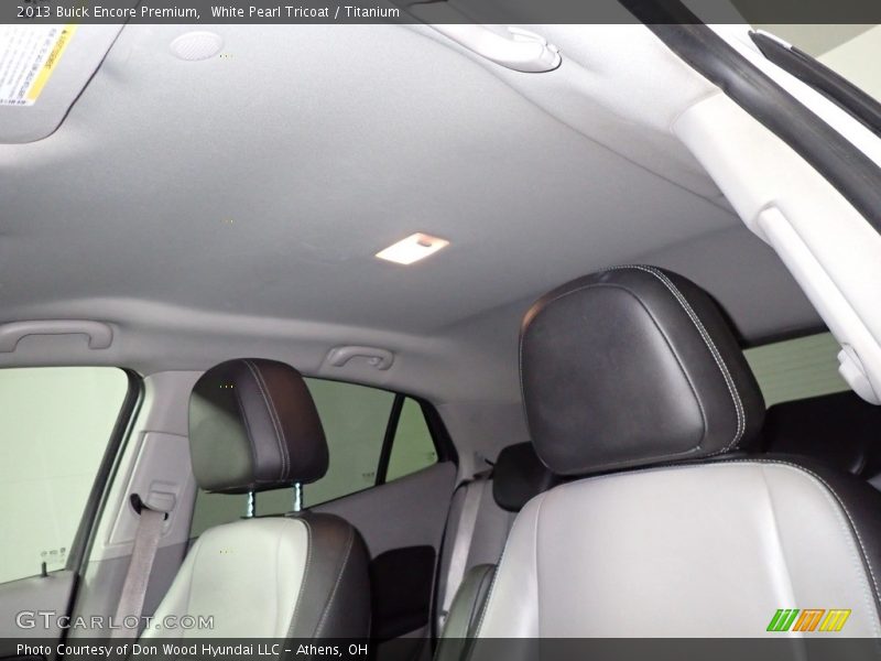 White Pearl Tricoat / Titanium 2013 Buick Encore Premium