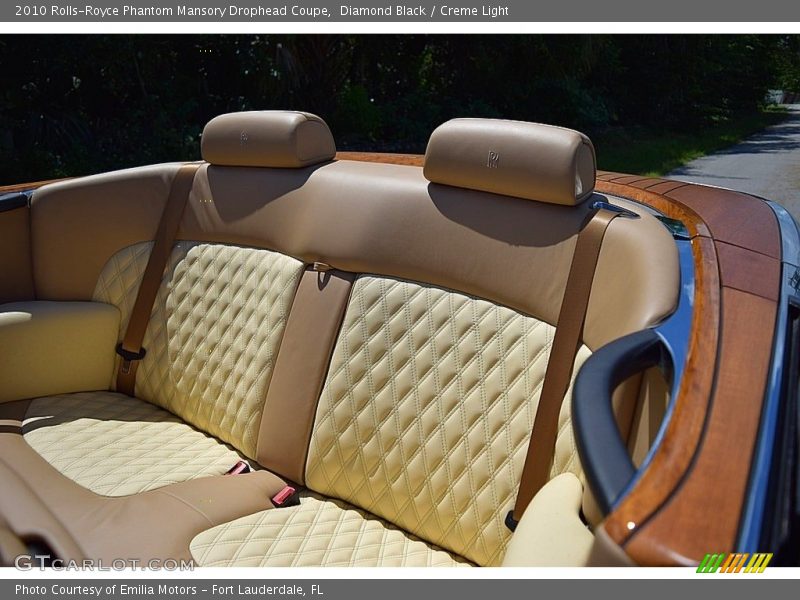 Rear Seat of 2010 Phantom Mansory Drophead Coupe