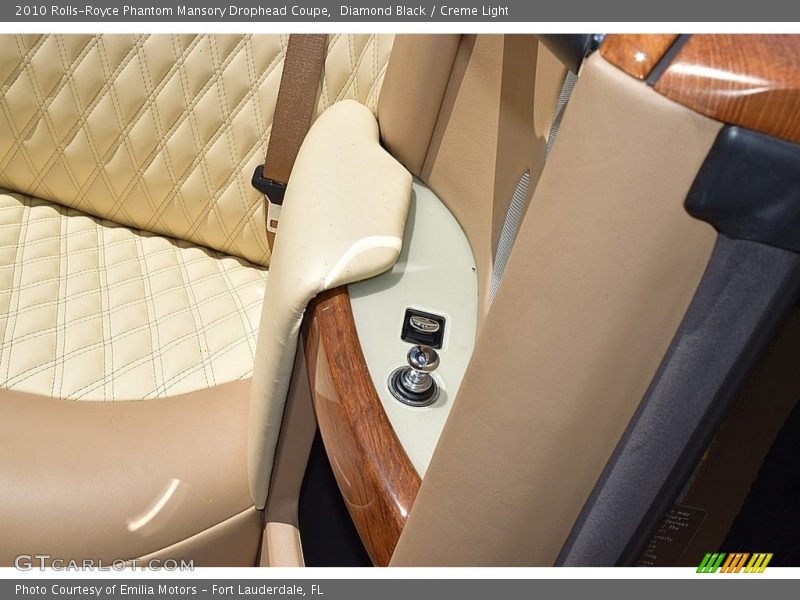 Rear Seat of 2010 Phantom Mansory Drophead Coupe