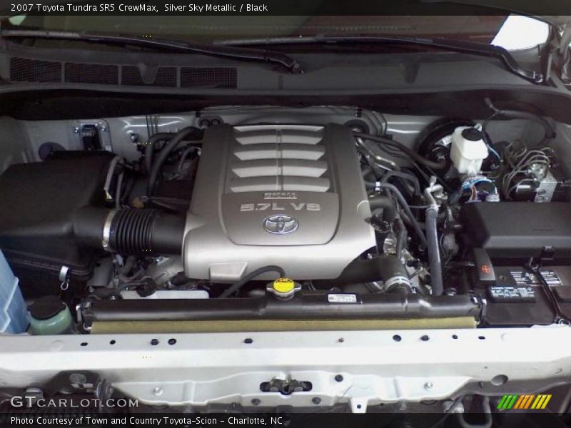 Silver Sky Metallic / Black 2007 Toyota Tundra SR5 CrewMax