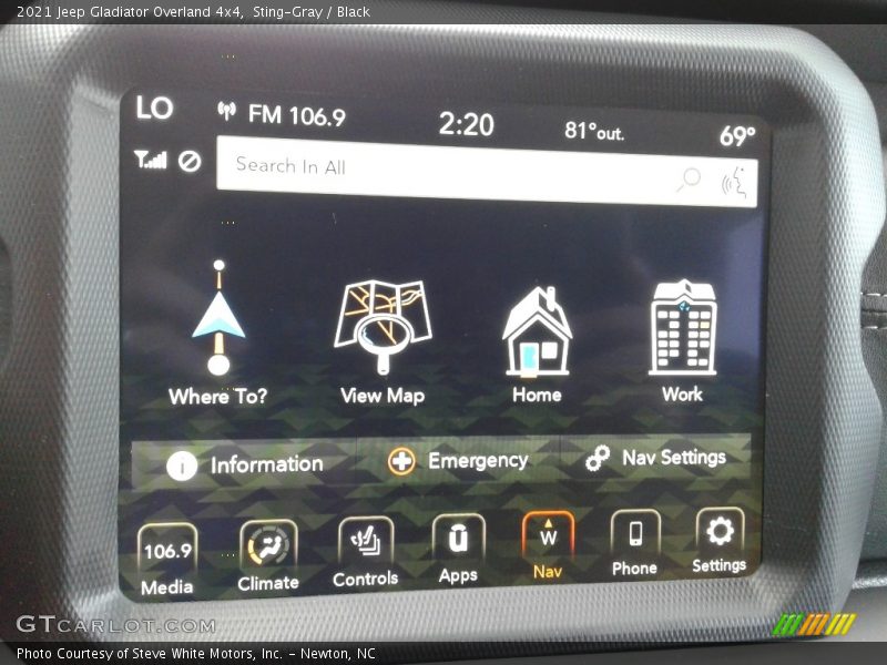 Sting-Gray / Black 2021 Jeep Gladiator Overland 4x4