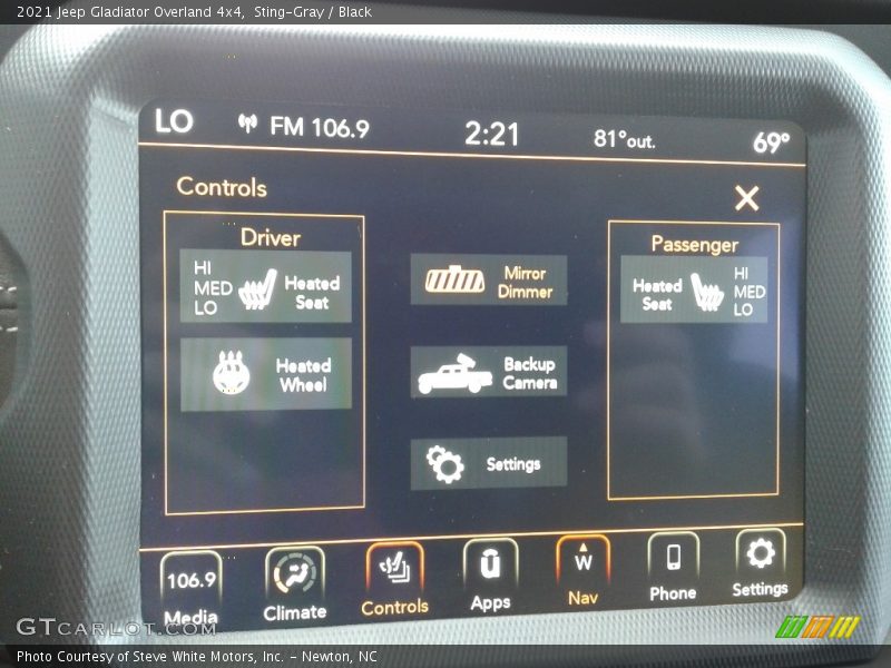 Sting-Gray / Black 2021 Jeep Gladiator Overland 4x4