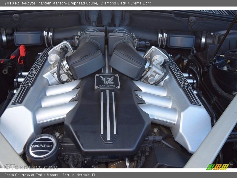  2010 Phantom Mansory Drophead Coupe Engine - 6.8 Liter DOHC 48-Valve VVT V12