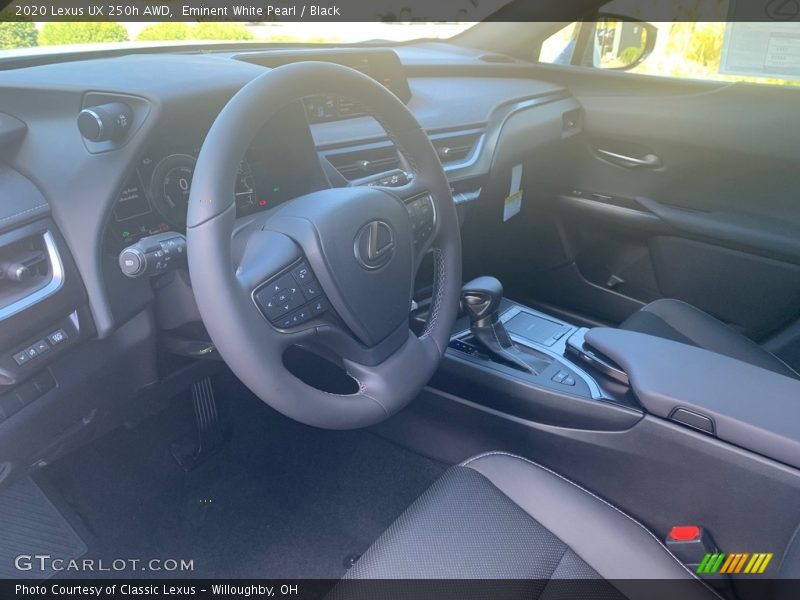 Eminent White Pearl / Black 2020 Lexus UX 250h AWD