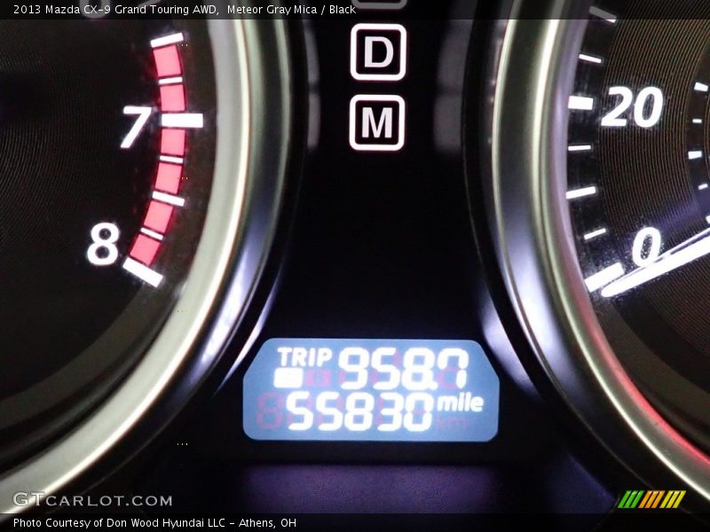 Meteor Gray Mica / Black 2013 Mazda CX-9 Grand Touring AWD