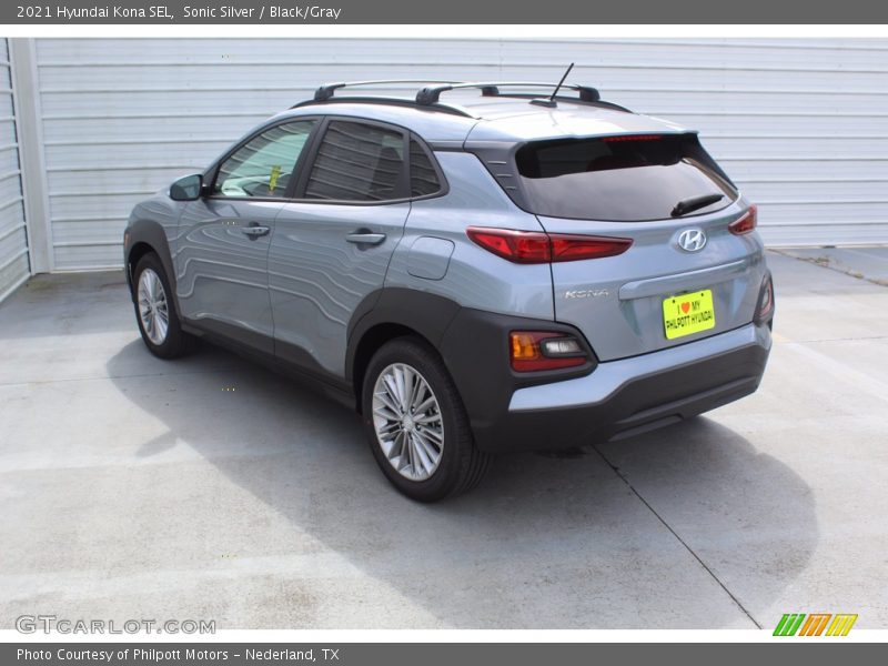 Sonic Silver / Black/Gray 2021 Hyundai Kona SEL