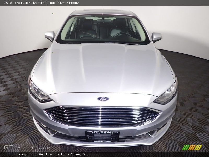 Ingot Silver / Ebony 2018 Ford Fusion Hybrid SE