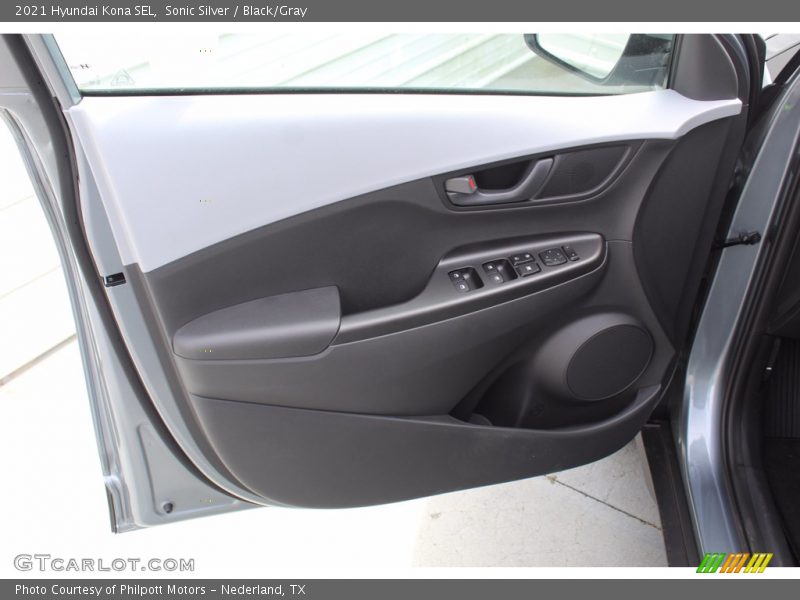 Sonic Silver / Black/Gray 2021 Hyundai Kona SEL