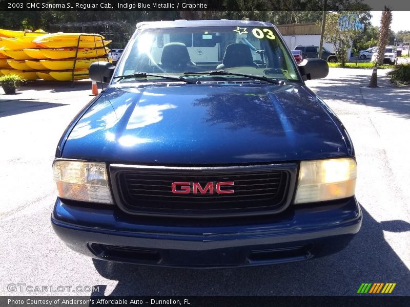 Indigo Blue Metallic / Graphite 2003 GMC Sonoma SL Regular Cab