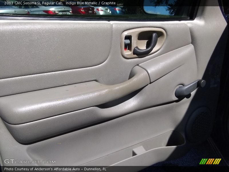Indigo Blue Metallic / Graphite 2003 GMC Sonoma SL Regular Cab