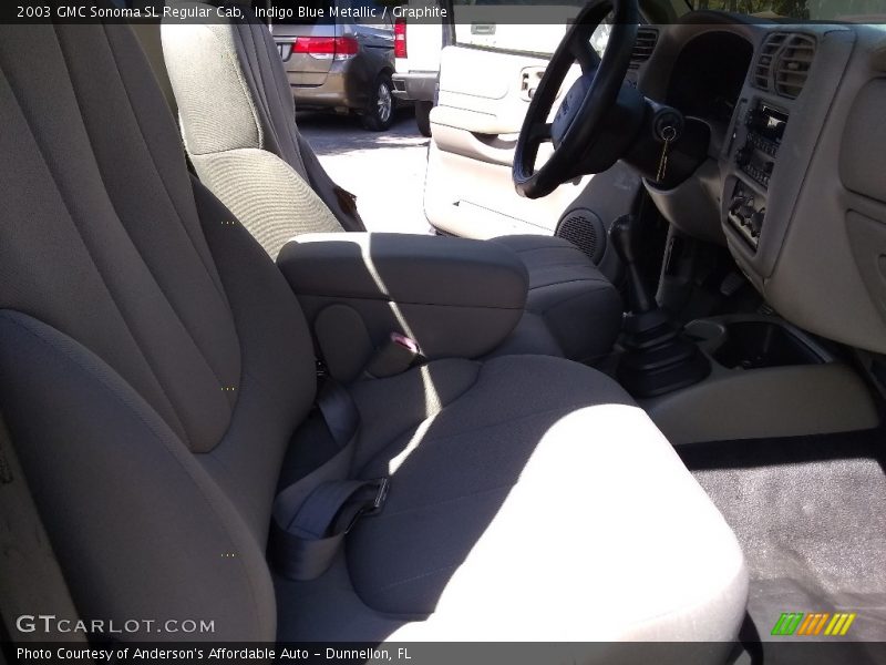 Indigo Blue Metallic / Graphite 2003 GMC Sonoma SL Regular Cab