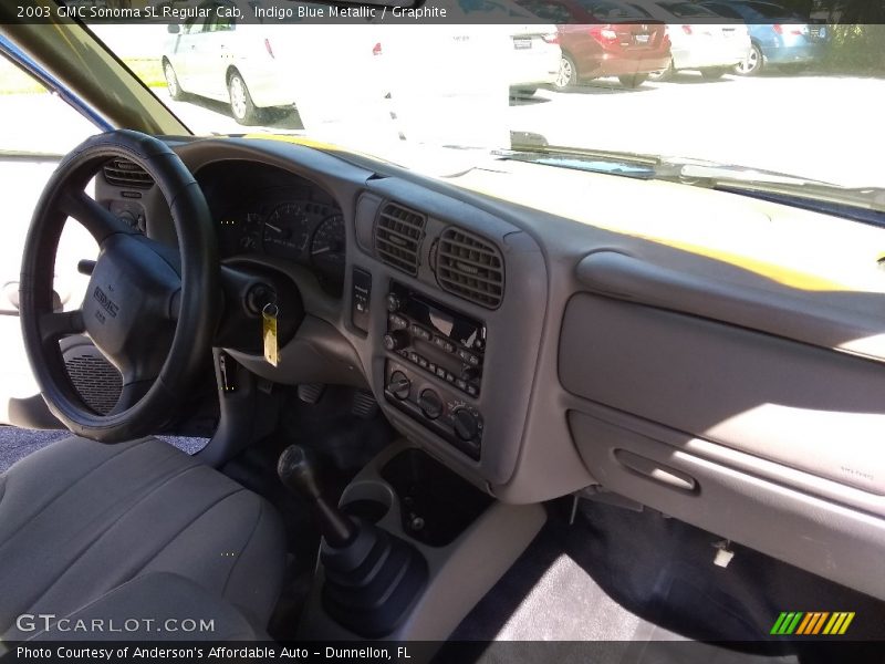 Indigo Blue Metallic / Graphite 2003 GMC Sonoma SL Regular Cab