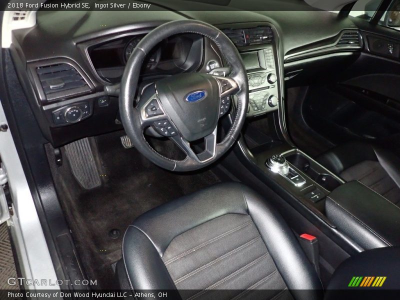 Ingot Silver / Ebony 2018 Ford Fusion Hybrid SE