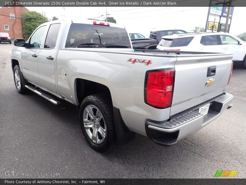 Silver Ice Metallic / Dark Ash/Jet Black 2017 Chevrolet Silverado 1500 Custom Double Cab 4x4