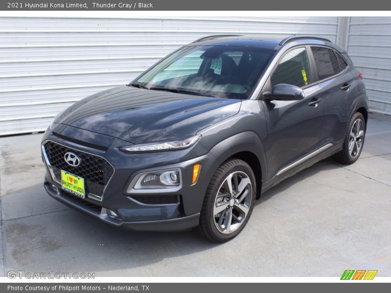 Thunder Gray / Black 2021 Hyundai Kona Limited